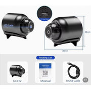 NEW X5 Mini Camera HD1080P Compact Wireless WIFI Camera with Cyclic Recording Function Suitable for Outdoor Camping at Home
