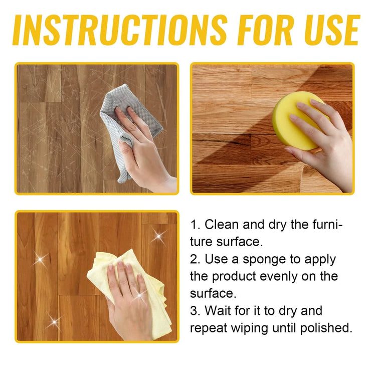 Floor Cleaner; Home Wooden Floor Protection Clean Maintenance Wax for Decontamination and Dust Prevention, Polishing and