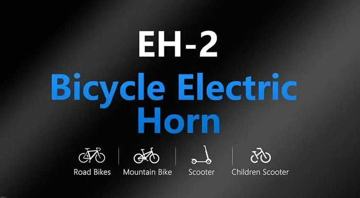 TWOOC Bicycle Electronic Horn Loud Warning Sound CR2032 Battery 120dB IPX4 Waterproof Suitable for Road and Mountain Bike