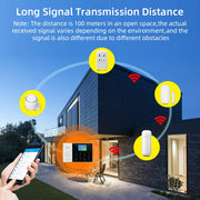 PGST Residential Tuya Smart Gsm Wifi Alarm System for Home Wireless Security Alarm House Smart Life App Control work with ALexa