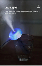 Humidifiers Ultrasound USB Mini Home Air Diffuser Car Purifier Aroma Anion Mist Maker With Romantic LED Lamp Portable Humidifier