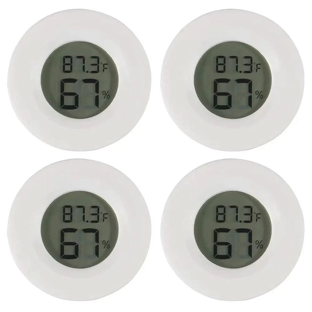 4PCS LCD Digital Thermometer Hygrometer Indoor Room Electronic Temperature Humidity Meter Sensor Gauge Weather Station Home ﻿