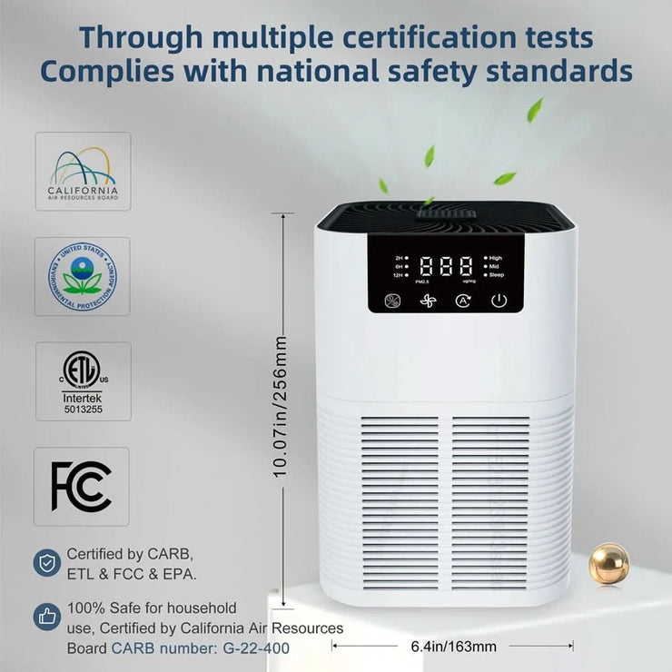 Air Purifier for Home Household Air Purifier Cleaner with Aromatherapy Ions Generator Odor Eliminator HEPA Smoke Air Freshener