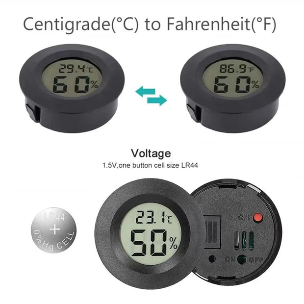 4PCS LCD Digital Thermometer Hygrometer Indoor Room Electronic Temperature Humidity Meter Sensor Gauge Weather Station Home ﻿