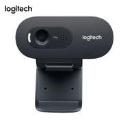 Logitech Original C270 Desktop Computer Notebook  C270i iptv Free Drive Online Course Webcam Video Chat Recording USB Camera HD