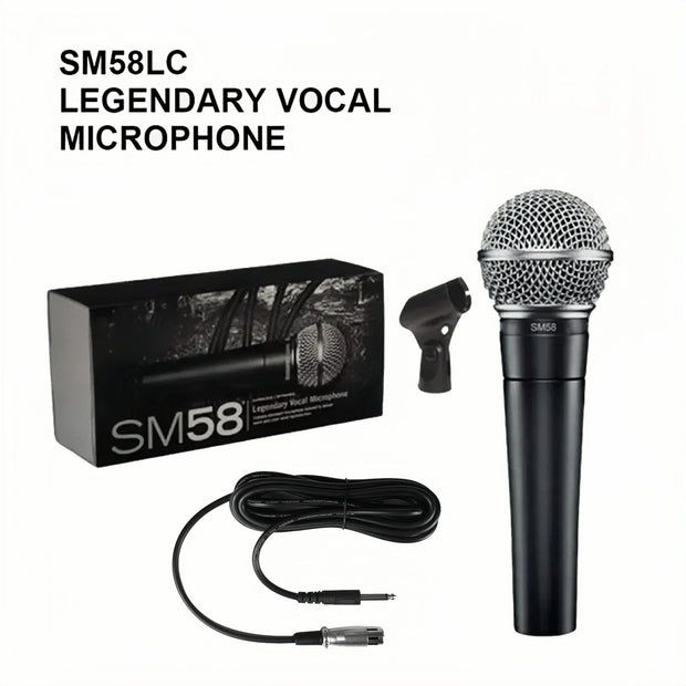 Metal SM58 cardioid Dynamic Microphone For Stage Singing Professional Wired Microphone for Shure Karaoke BBOX Recording Vocal