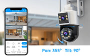 JOOAN 10MP 6MP PTZ Wifi Camera Outdoor Dual Lens Dual Screen IP Camera AI Tracking Security Protection CCTV Surveillance Camera