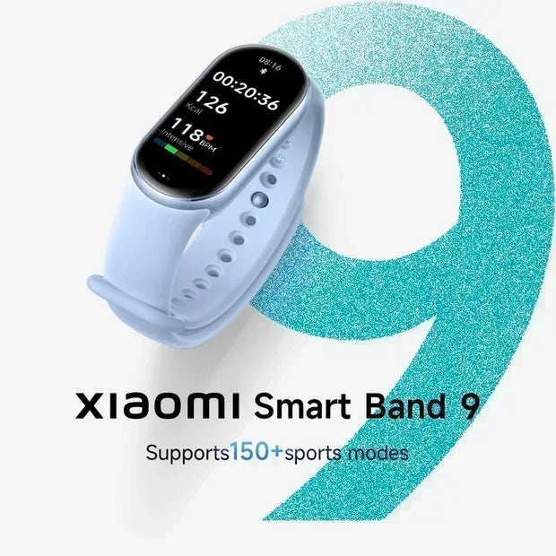 [World Premiere]Global Version Xiaomi Smart Band 9 150+ Sports Modes Sleep Monitoring 1.62" AMOLED Display 21-day Battery Life