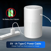 Air Purifier With Activated Carbon Home HEPA Filter Deodorizer Air Purifier Smoke Odor Negative Ion Generator Car Air Freshener