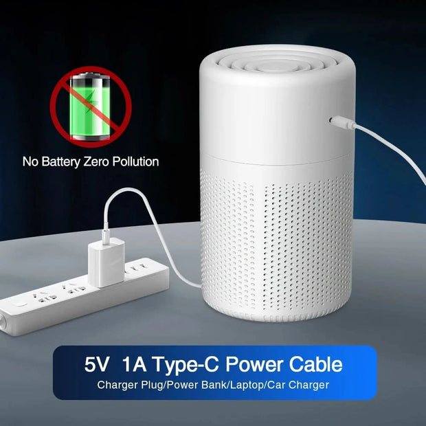 Air Purifier With Activated Carbon Home HEPA Filter Deodorizer Air Purifier Smoke Odor Negative Ion Generator Car Air Freshener