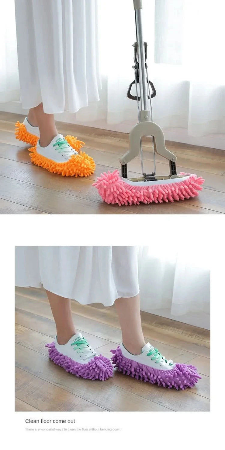 5 Sets Floor Dust Cleaning Slippers Shoes Cleaning Cloth Lazy Mopping Shoes Home Floor Cleaning Microfiber Cloth Cleaning Shoes