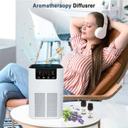 Air Purifier Portable Desktop Air Freshener For Home Allergies and Pets Hair, Smokers in Bedroom HEPA Filter Air Cleaner