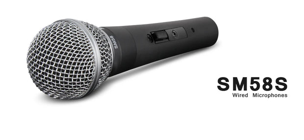 Metal SM58 cardioid Dynamic Microphone For Stage Singing Professional Wired Microphone for Shure Karaoke BBOX Recording Vocal