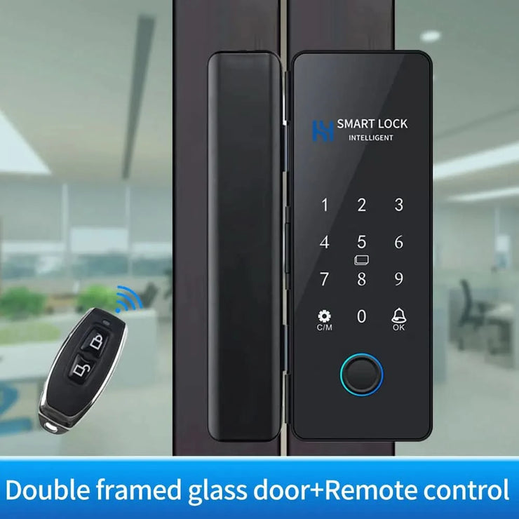 Smart Door Lock For Wooden Sliding Glass Door HAHALock App Biometric Fingerprint Lock Bluetooth IC Card Electronic Digital Lock