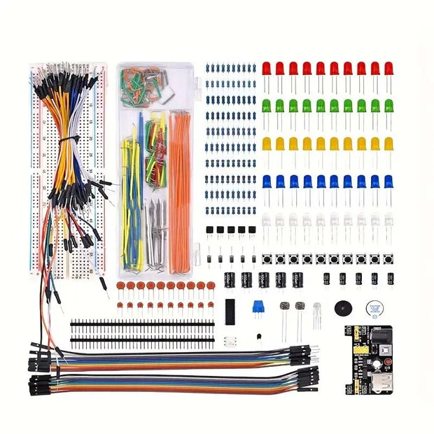 830Pcs/Box DIY Project Starter Kit For Arduino UNO R3 Kit Electronic DIY Kit Electronic Component Set With Tie-points Breadboard