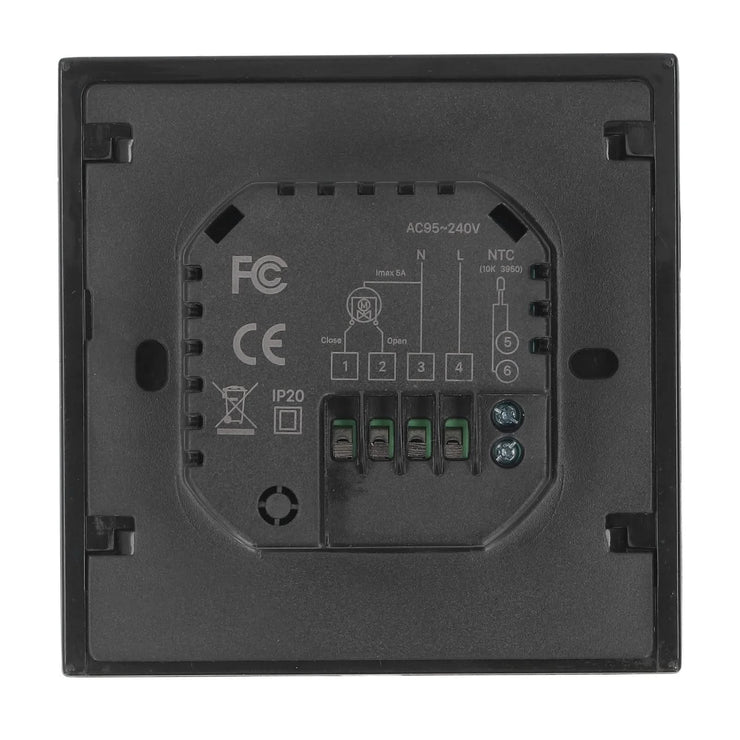 Smart Knob Thermostat Accurate 1.32in Screen 95~240VAC Intuitive Water Heating Digital Thermostat Temp Controller for Home