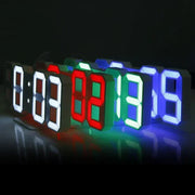 3D LED Digital Alarm Clock - Wall Clock Time/date/temperature For Home/kitchen/office Clocks Decor Garden