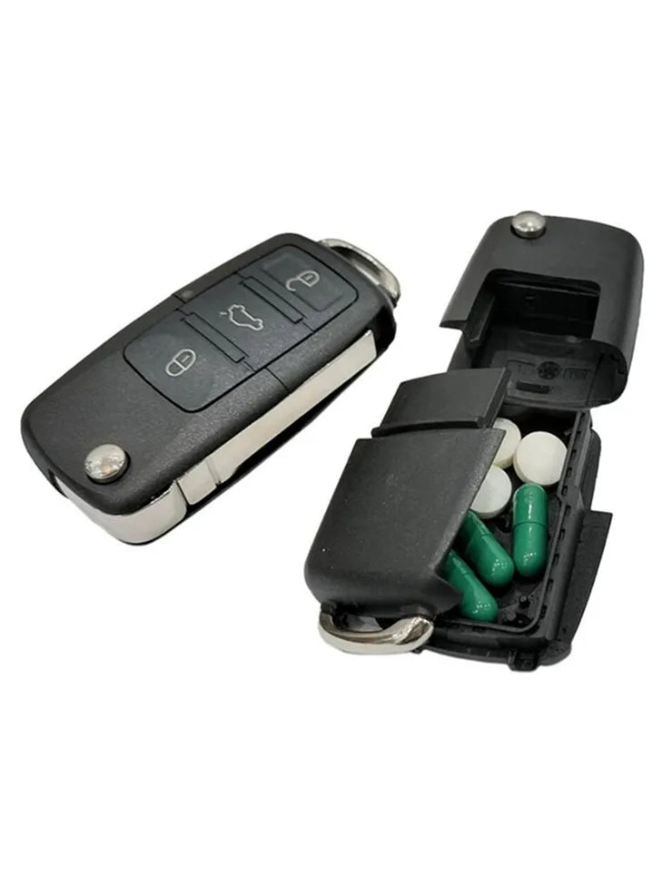 Creative Dummy Car Key Mini Hidden Safe Box Secret Compartment Stash Box Empty Car Key Fob Hide and Store Money Pills Coin