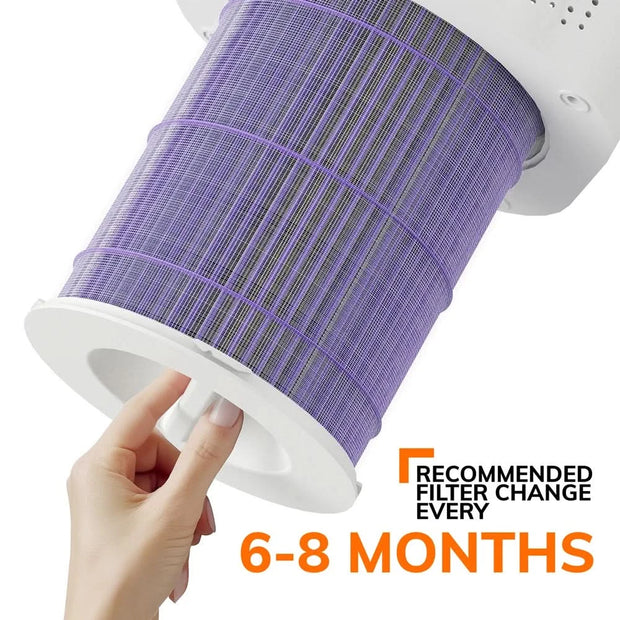 Air Purifier with Humidifier Combo for Home Allergies and Pets Hair, Smokers in Bedroom, H13 True HEPA Filter，2-in-1