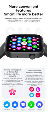 COLMI P71 Voice Calling Smartwatch Men Health Monitoring IP68 Waterproof Smart Notifications Voice Assistant Smart Watch Women