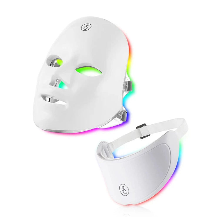 Wireless LED Face Mask Red Light Photon Therapy Anti-Aging Anti Wrinkle Acne Removal 7 Color Facial Mask Skin Care Beauty Device