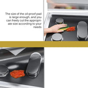 Gas Stove Furnace Cleaning Pad 5-hole Gas Cooker Protector Cover Anti-Oil Stovetop Burner Cooker Protective Mat 0.2mm Thickness