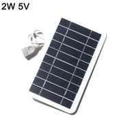 Portable Solar Panel 5V 2W Solar Plate with USB Safe Charge Stabilize Battery Charger for Power Bank Phone Outdoor Camping Home