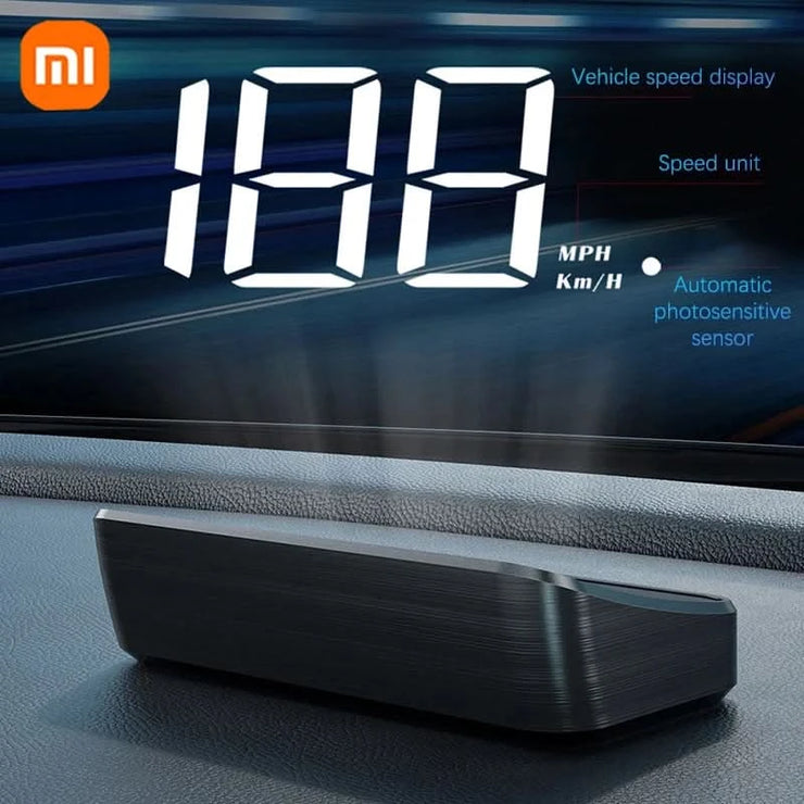 Xiaomi Car Speedometer HUD Head Up Display Digital Speed Meter Windshield Projector Vehicles Truck Auto Electronics Accessories