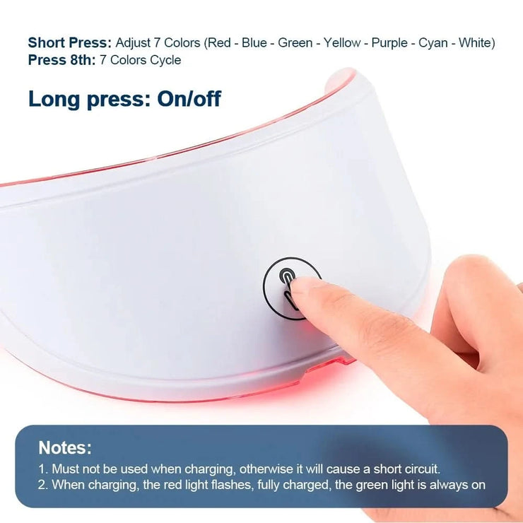 Face Neck Beauty Machine LED Skin Care Tool