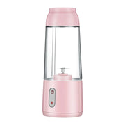 300ML Portable Blender USB Rechargeable,Personal Size Juicer with 2 Blades,Travel Blender Bottle Juicer Cup for Shakes Smoothies