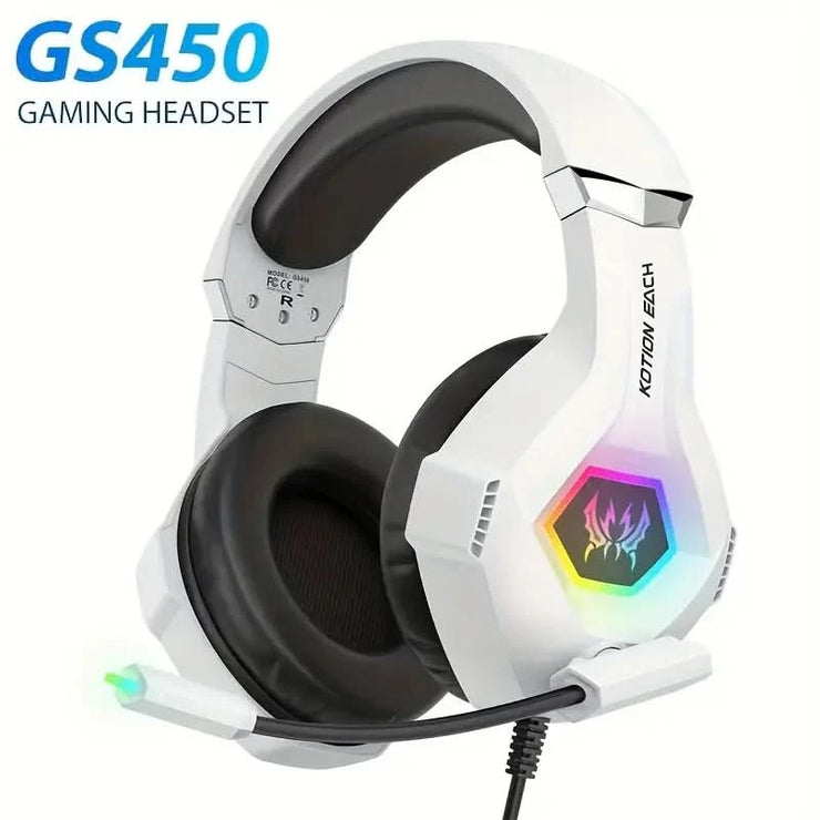 Gaming Headset Wired Headphones With Microphone Stereo Earphones Deep Bass For PC Computer Gamer Laptop Music wired Earphones