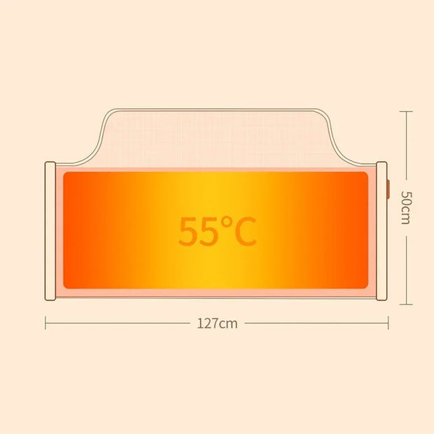 Folding Electric Heater Portable Winter Foot Warmer Leg Warmer Adjustable Thermostat For Home Office Under Desk Winter Cushio