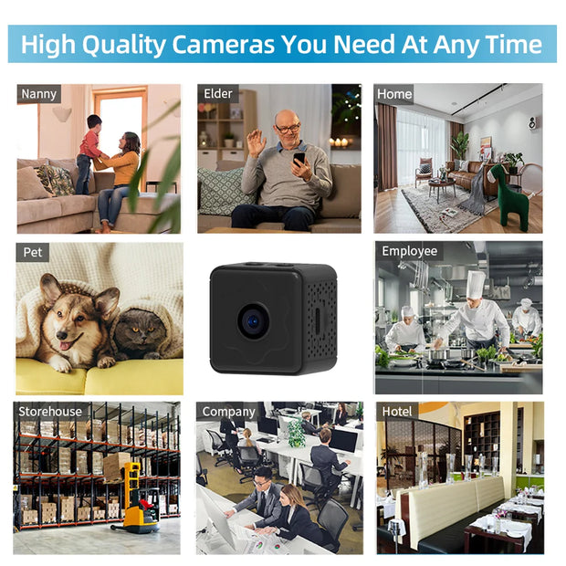 Mini Camera Wireless WiFi Remote Monitor Camera Tiny Home IP Camera No need to plug in Super-long battery life