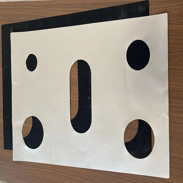 Gas Stove Furnace Cleaning Pad 5-hole Gas Cooker Protector Cover Anti-Oil Stovetop Burner Cooker Protective Mat 0.2mm Thickness
