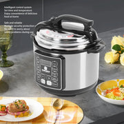 Electric Pressure Cooker 5L Large Capacity Smart Instant Multi Cooker for Rice Soup Porridge Smart Electric Pressure Cooker