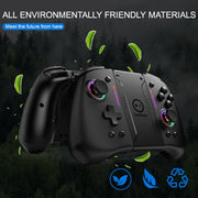 LinYuvo KS42 Meteor Light Wireless Joy-pad with 8 Color RGB Lights for Switch/Lite/OLED, with Programmable,,Turbo & Vibration