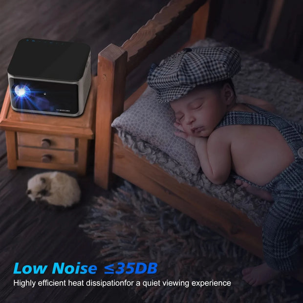 جهاز عرض Magcubic 580ANSI يعمل بنظام Android 11 بدقة 4K و1080P وواي فاي 6 وتحكم صوتي Allwinner H713 وElectronic Focus وBT5.0 وHome Cinema HY350 Pro