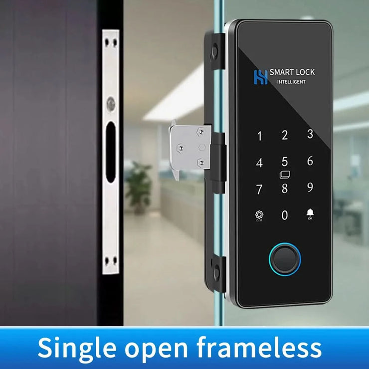 Smart Door Lock For Wooden Sliding Glass Door HAHALock App Biometric Fingerprint Lock Bluetooth IC Card Electronic Digital Lock