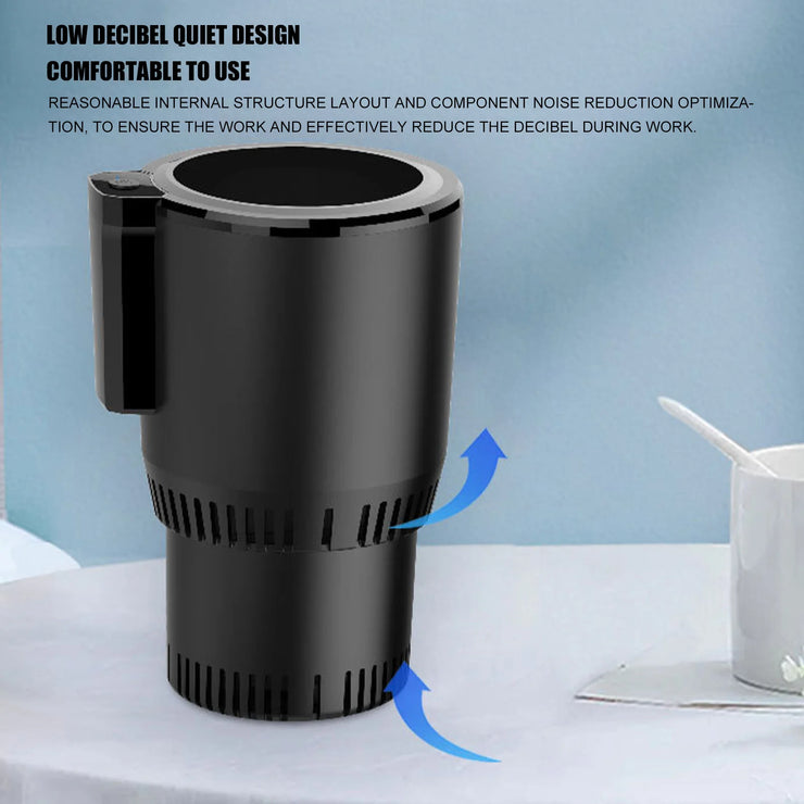 Car Cooling Cup Car Cup Cooler 12V Smart Car Cup Mug Holder with Work Indicator for Coffee Beverage Milk Bottled Mineral Water