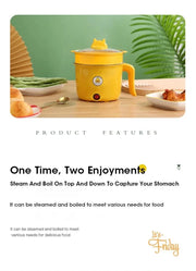 Home Mini Rice Cooker Multi Functional Baby Food Cooking Pot Hot Pot 1-3 Person Electric Cooker Home Kitchen Travel Dormitory