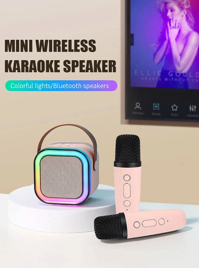 Wireless Professional Bluetooth Integrated  Microphones and Speaker for KTV  Microphone Portable Children's Audio Mike