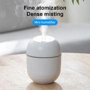 Portable USB Ultrasonic Air Humidifier Essential Oil Diffuser Car Purifier Aroma Anion Mist Maker with LED Lamp Romantic Light