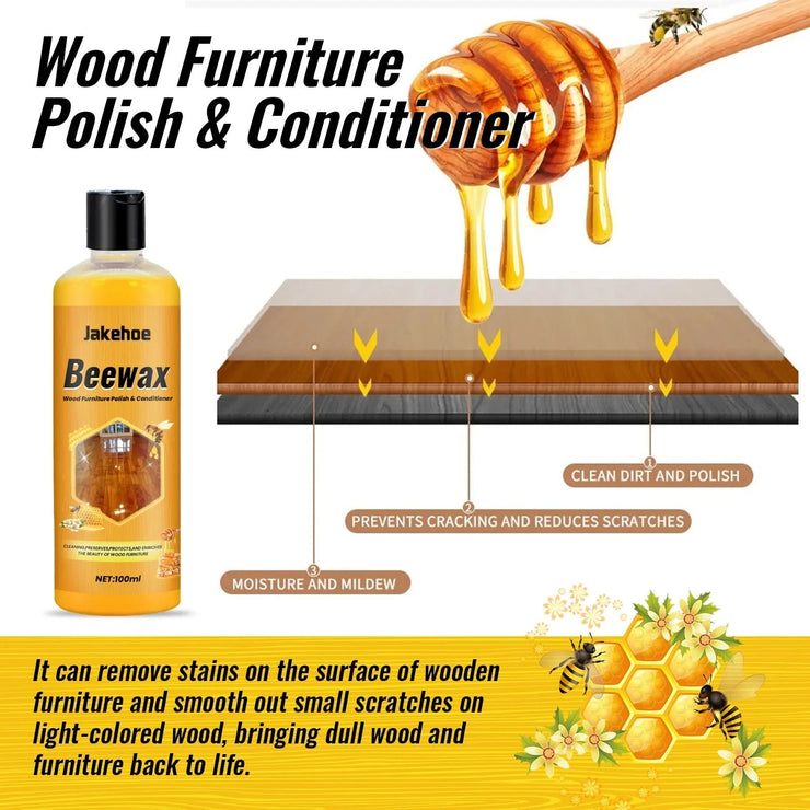Floor Cleaner; Home Wooden Floor Protection Clean Maintenance Wax for Decontamination and Dust Prevention, Polishing and