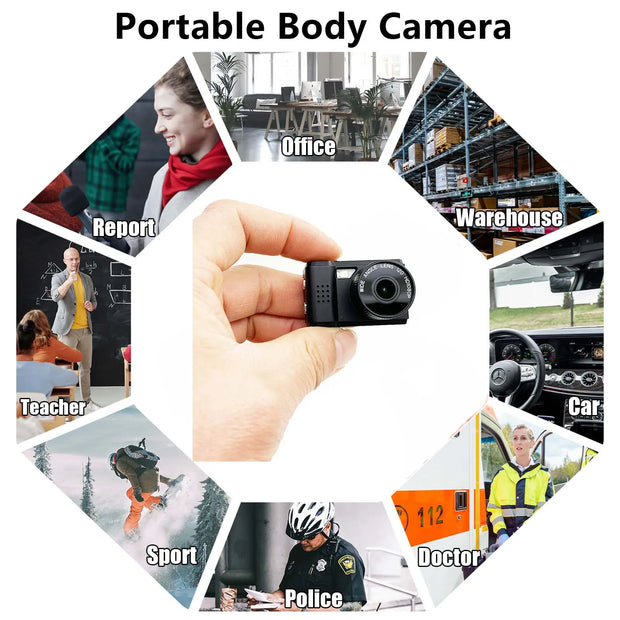 JOZUZE MD30 Mini Camera With Screen CMOS Indoor Home Outdoor 1080p Sports Portable Vintage Very Small Mini Camera Video Recorder