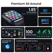 HAYLOU Watch 2 Pro (LS02 Pro) Smart Watch 1.85'' HD Display SpO2 Heart Rate Monitor 100 Workout Modes Smartwatch for Men Women