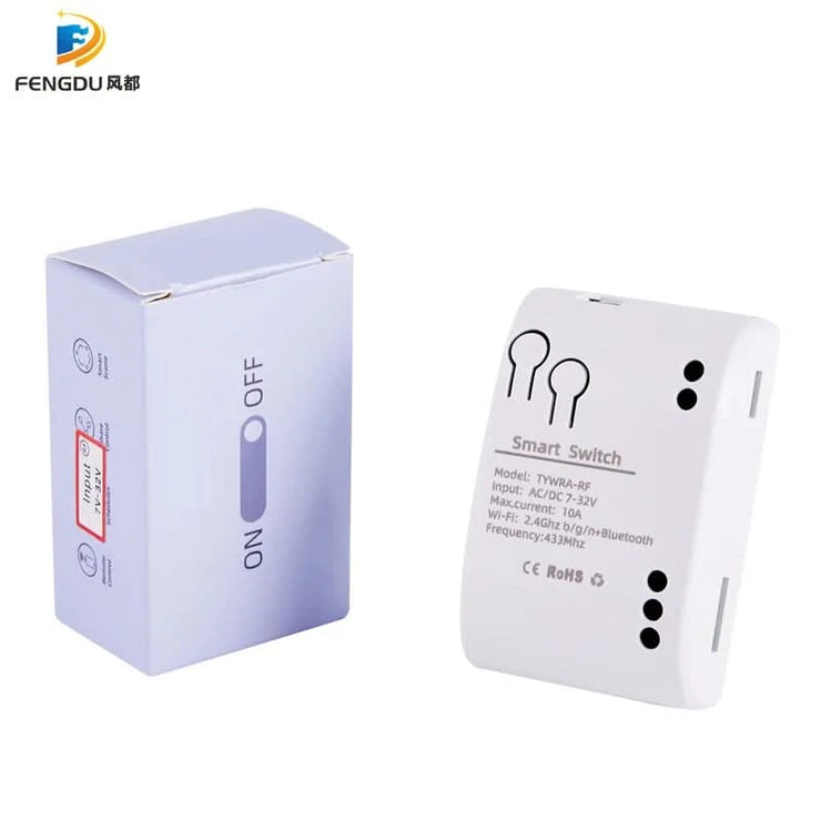 Wifi Smart Switch 1CH 7-32V Mini Wifi Light Controller 433 RF Receiver Gate Garage Opener 10A Smart Life Tuya app 1 Gang Relay