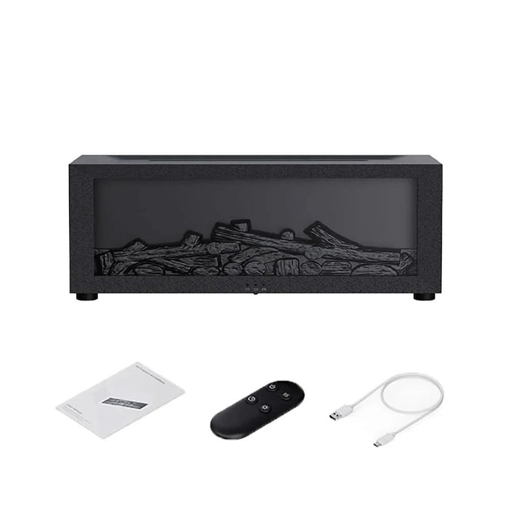 Air Humidifier Essential Oils Aroma Diffuser Creative Flame Humidifier Home Ultrasonic Cool Mist Realistic Fireplace Night Light