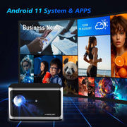 جهاز عرض Magcubic 580ANSI يعمل بنظام Android 11 بدقة 4K و1080P وواي فاي 6 وتحكم صوتي Allwinner H713 وElectronic Focus وBT5.0 وHome Cinema HY350 Pro