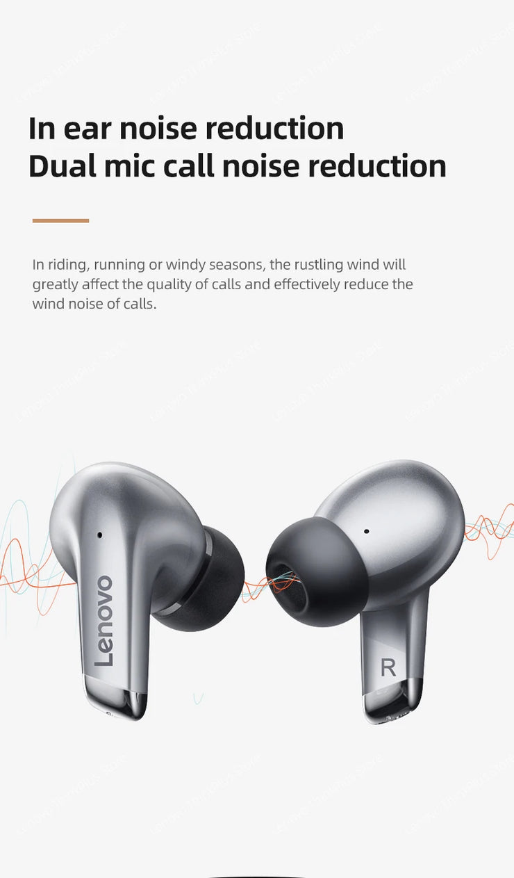 100% Original Lenovo LP5  Wireless Bluetooth Earbuds HiFi Music Earphone With Mic Headphones Sports Waterproof Headset 2021New