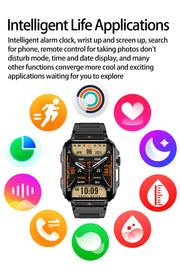 Military Outdoor GPS Sports Smart Watch Men 1.95 inch Heart Rate Blood Oxygen Bluetooth Call SmartWatches Men's For Android IOS